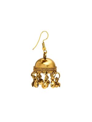 gold brass earring - 16216291 - Standard Image - 2