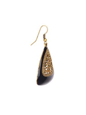 gold brass earring - 16216296 - Standard Image - 2