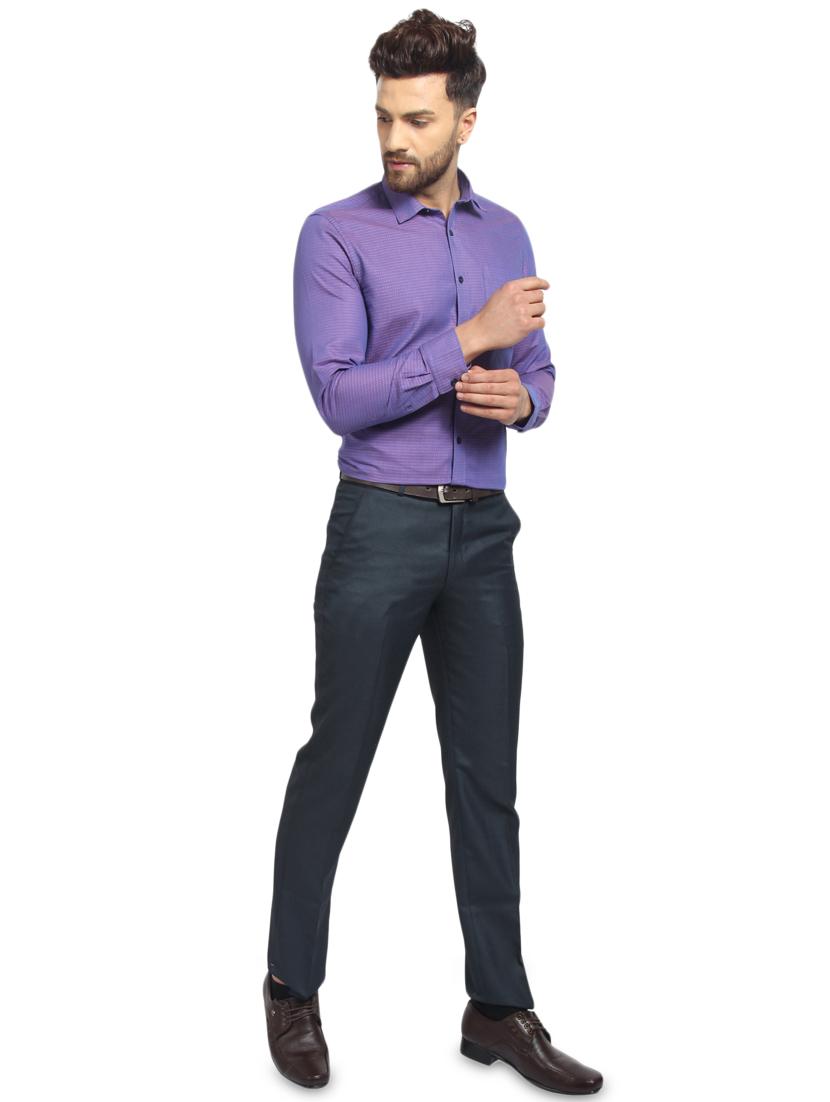 purple printed formal shirt - 16217445 - Zoom Image - 4