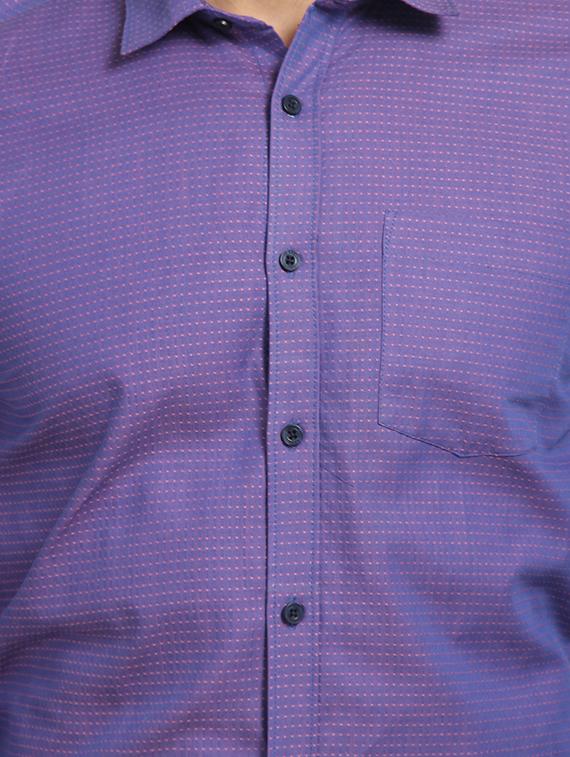 purple printed formal shirt - 16217445 - Zoom Image - 5