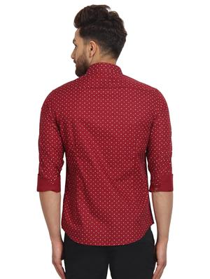 red printed casual shirt - 16217468 - Standard Image - 3