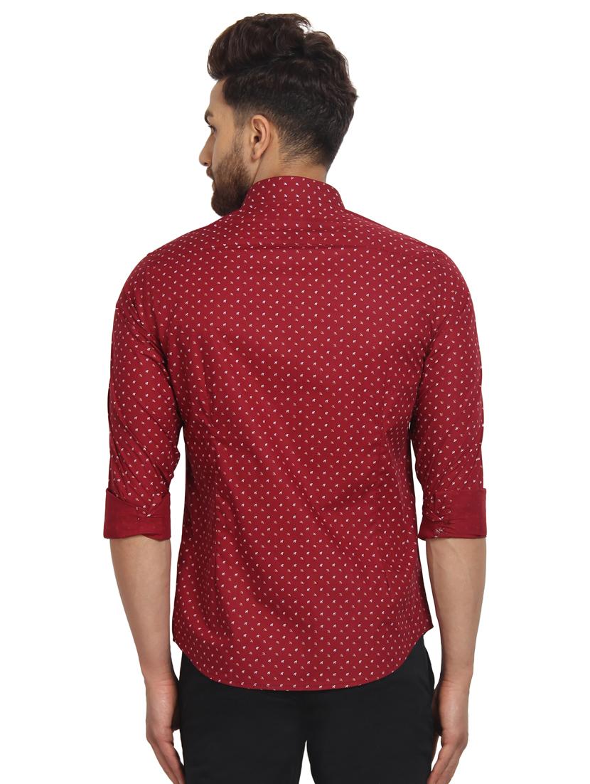red printed casual shirt - 16217468 - Zoom Image - 3