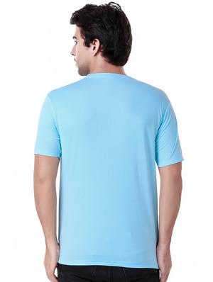 blue solid t-shirt - 16217794 - Standard Image - 3