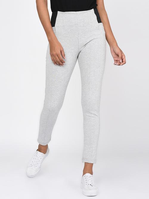 contrast detail high rise jegging - 16217805 - Standard Image - 1
