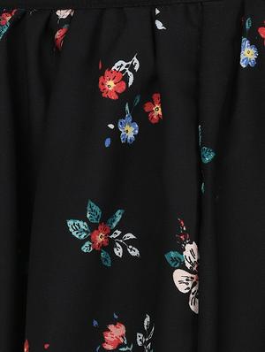 high rise floral flared skirt - 16217811 - Standard Image - 5