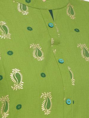 block print straight kurta - 16217829 - Standard Image - 4