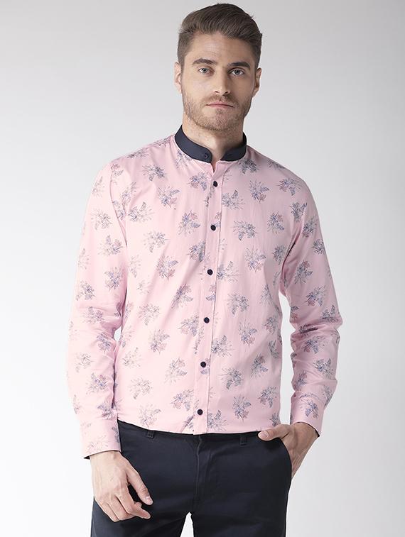 pink floral printed casual shirt - 16218036 - Zoom Image - 1