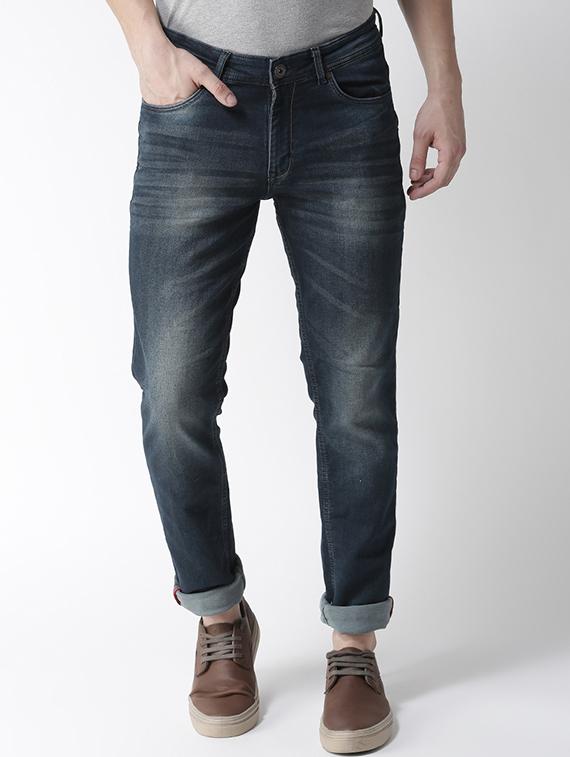 blue heavy washed jeans - 16218069 - Zoom Image - 1