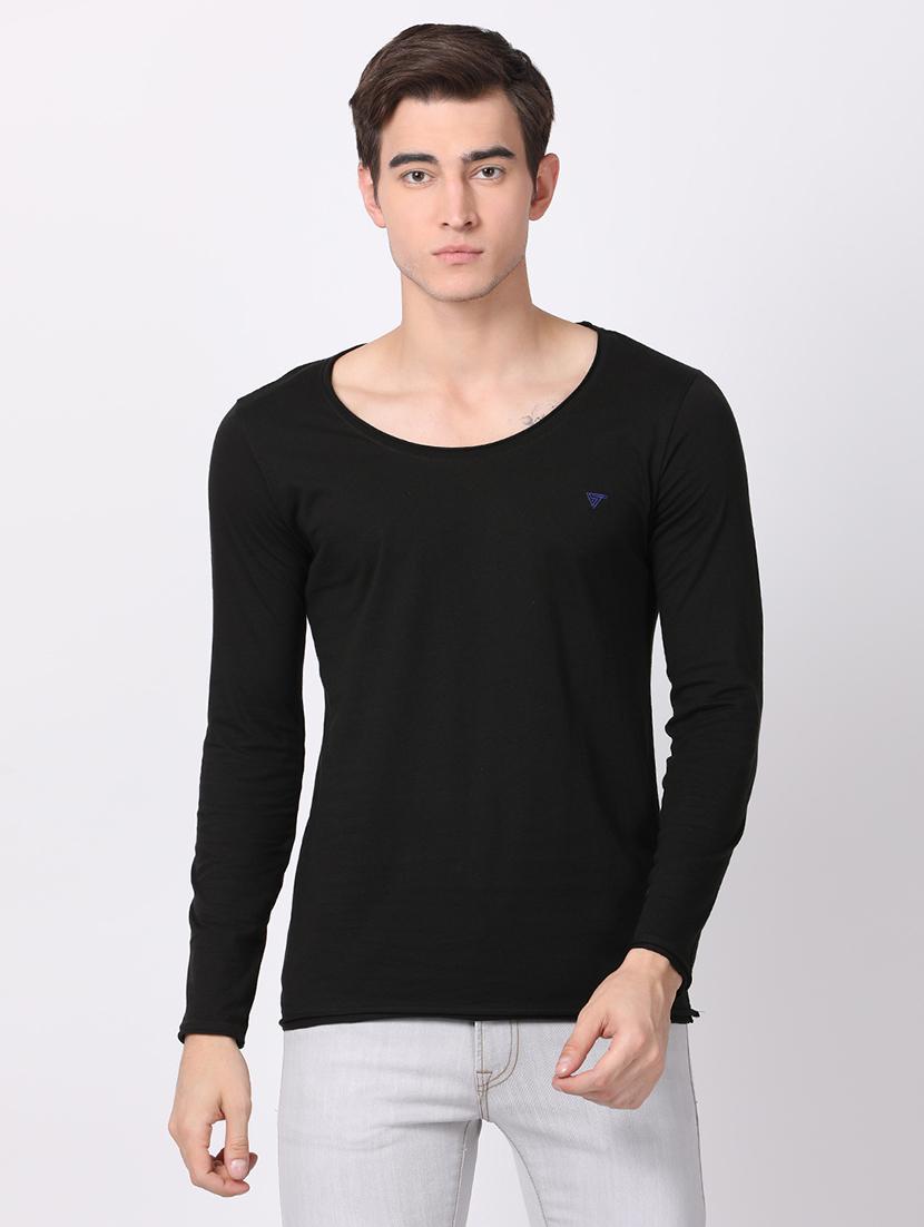 black solid t-shirt - 16218129 - Zoom Image - 1