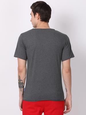 grey solid t-shirt - 16218143 - Standard Image - 3