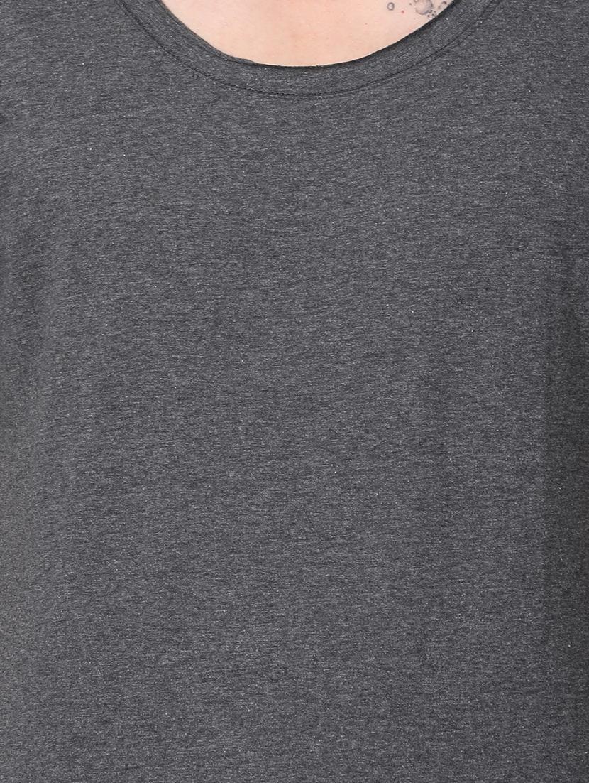 grey solid t-shirt - 16218143 - Zoom Image - 5