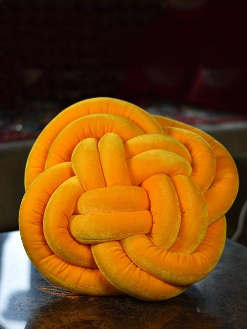 flower knot cushion velvet material - 16218925 - Very Small Image - 1