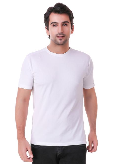 white solid t-shirt - 16220374 - Standard Image - 1
