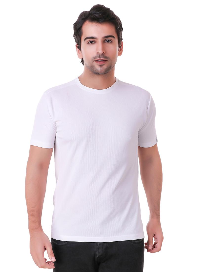 white solid t-shirt - 16220374 - Zoom Image - 1