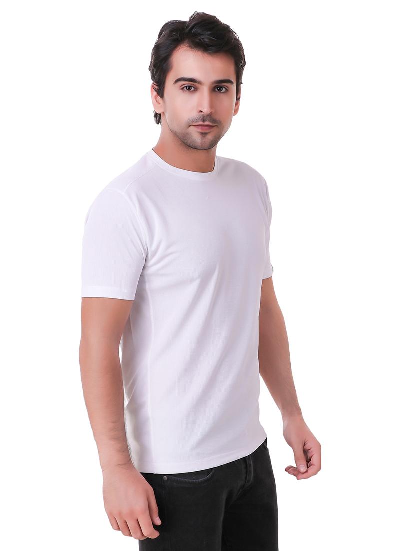 white solid t-shirt - 16220374 - Zoom Image - 2