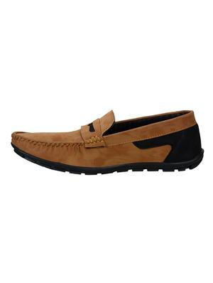 brown leatherette slip on loafers - 16220738 - Standard Image - 2