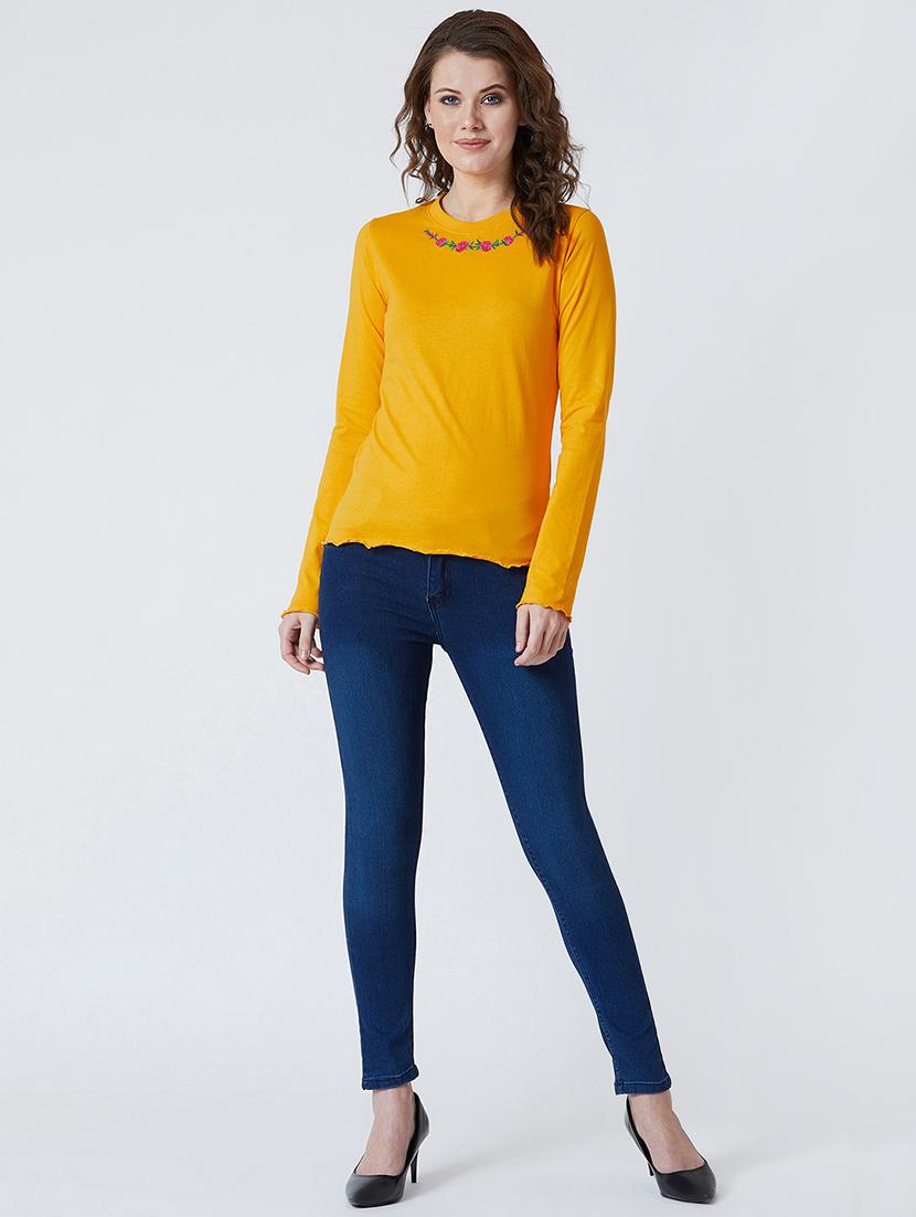 lettuce edge embroidered top - 16221222 - Zoom Image - 4