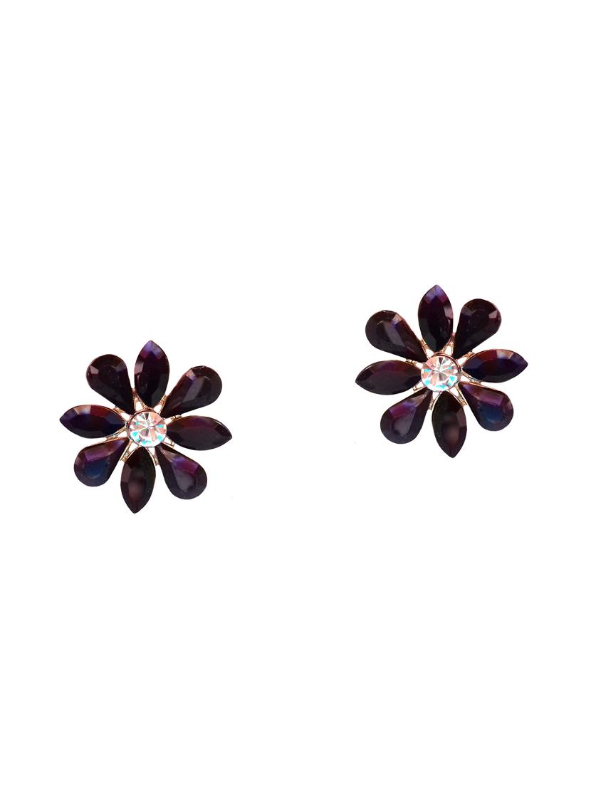 black metal studs earring - 16221285 - Zoom Image - 1