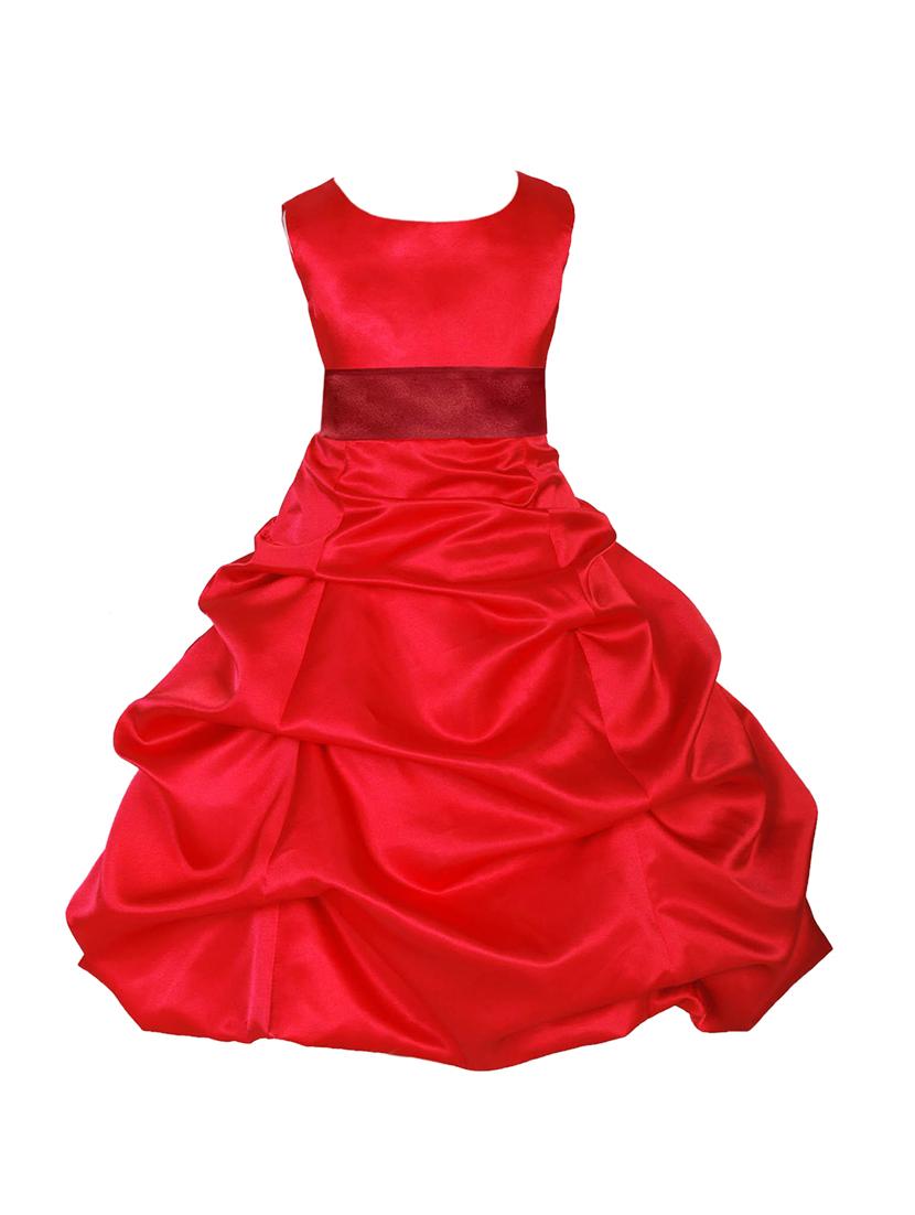 red polyester frock - 16221632 - Zoom Image - 1