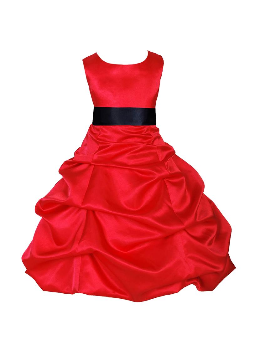 red polyester frock - 16221652 - Zoom Image - 1