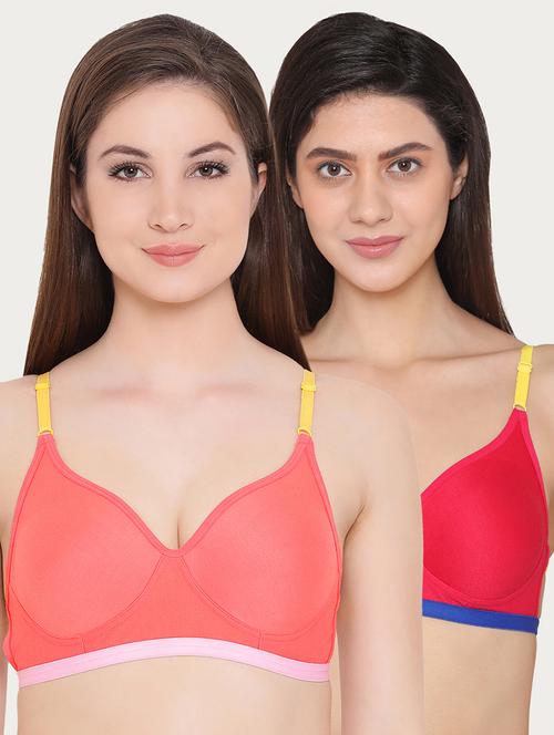 set of 2 contrast strap bra - 16221882 - Very Small Image - 1
