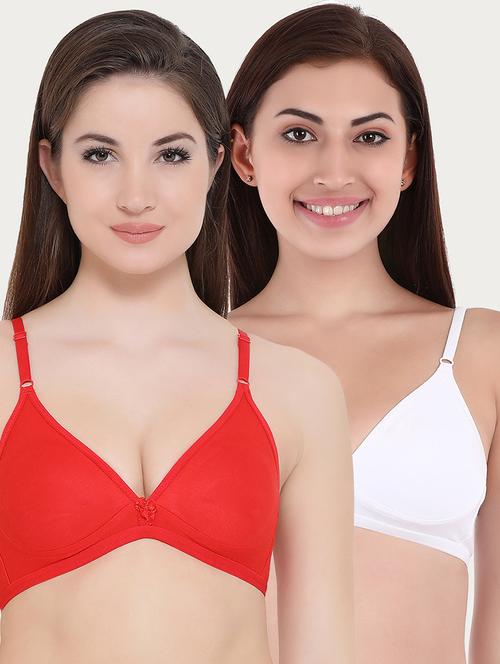 set of 2 bow patch bra - 16221895 - Standard Image - 1