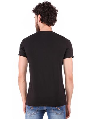 black typographic front print tshirt - 16222143 - Standard Image - 3