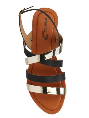 black back strap sandals - 16222213 - Standard Image - 4