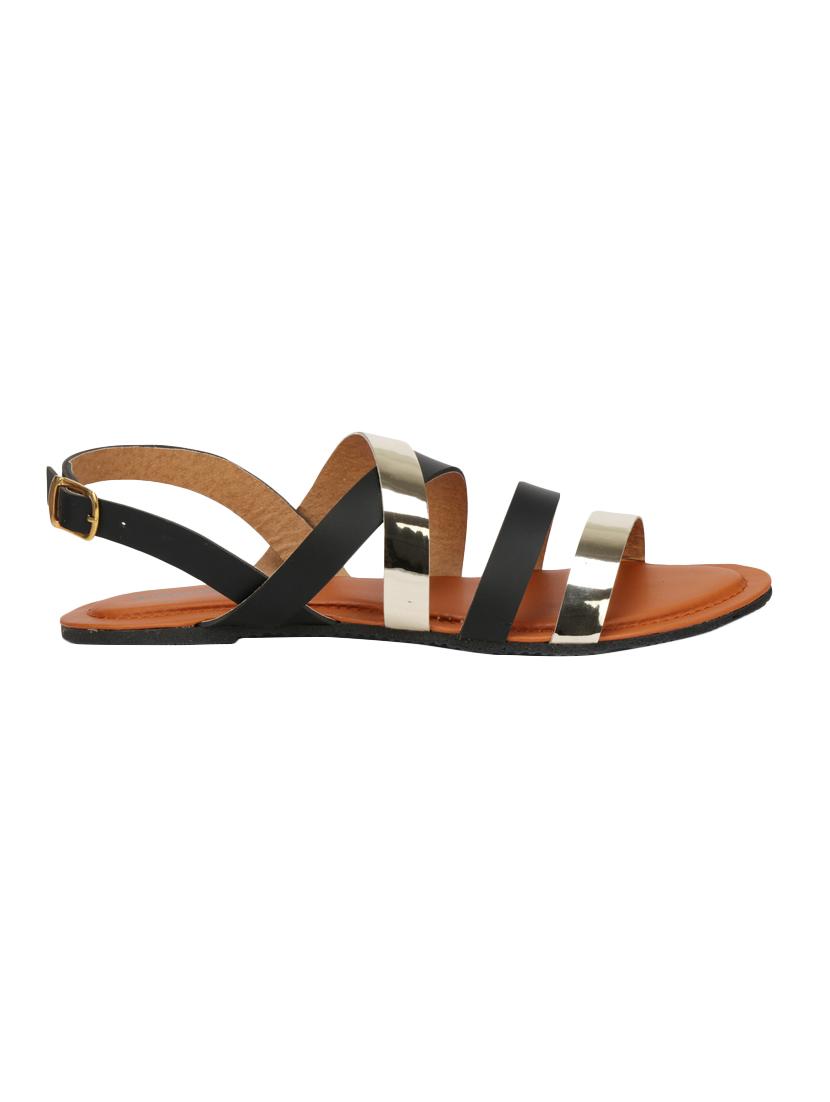 black back strap sandals - 16222213 - Zoom Image - 2
