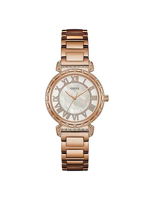 guess white dial analog watch for women - w0831l2 - 16223002 - Very Small Image - 1