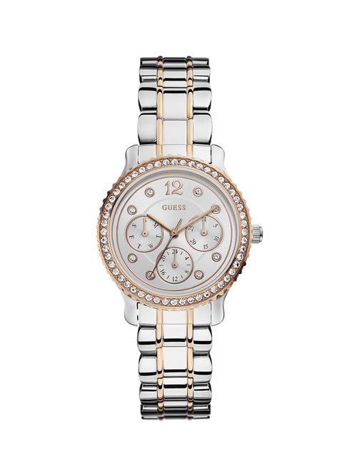 guess silver dial watch for women - w0305l3 - 16223028 - Very Small Image - 1