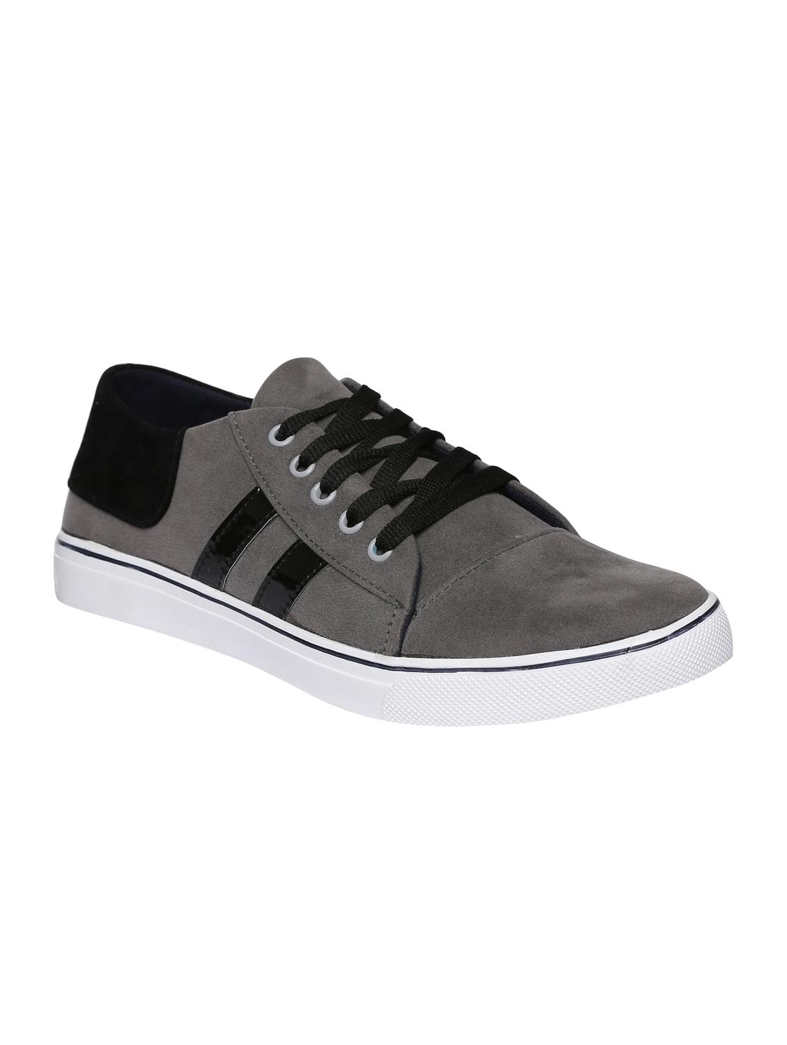 grey velvet lace up sneakers - 16224356 - Zoom Image - 1