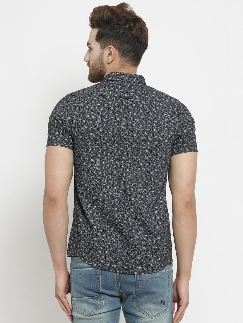 black paisley printed casual shirt - 16225261 - Zoom Image - 3
