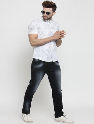 white printed casual shirt - 16225262 - Standard Image - 4