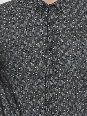 black printed casual shirt - 16225266 - Standard Image - 5
