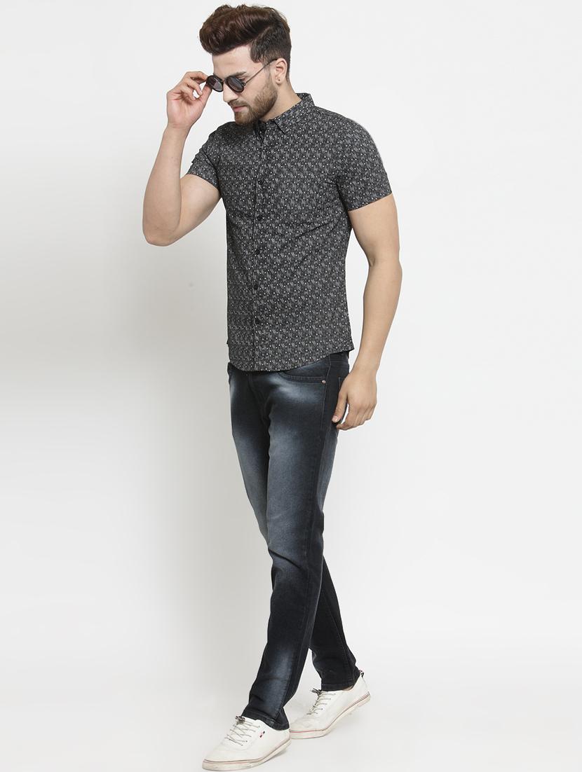 black printed casual shirt - 16225266 - Zoom Image - 4