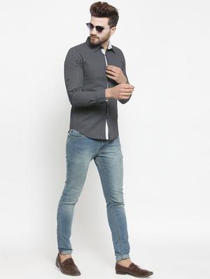 black printed casual shirt - 16225267 - Standard Image - 4