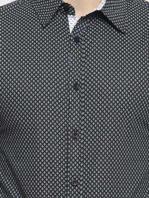 black printed casual shirt - 16225267 - Standard Image - 5