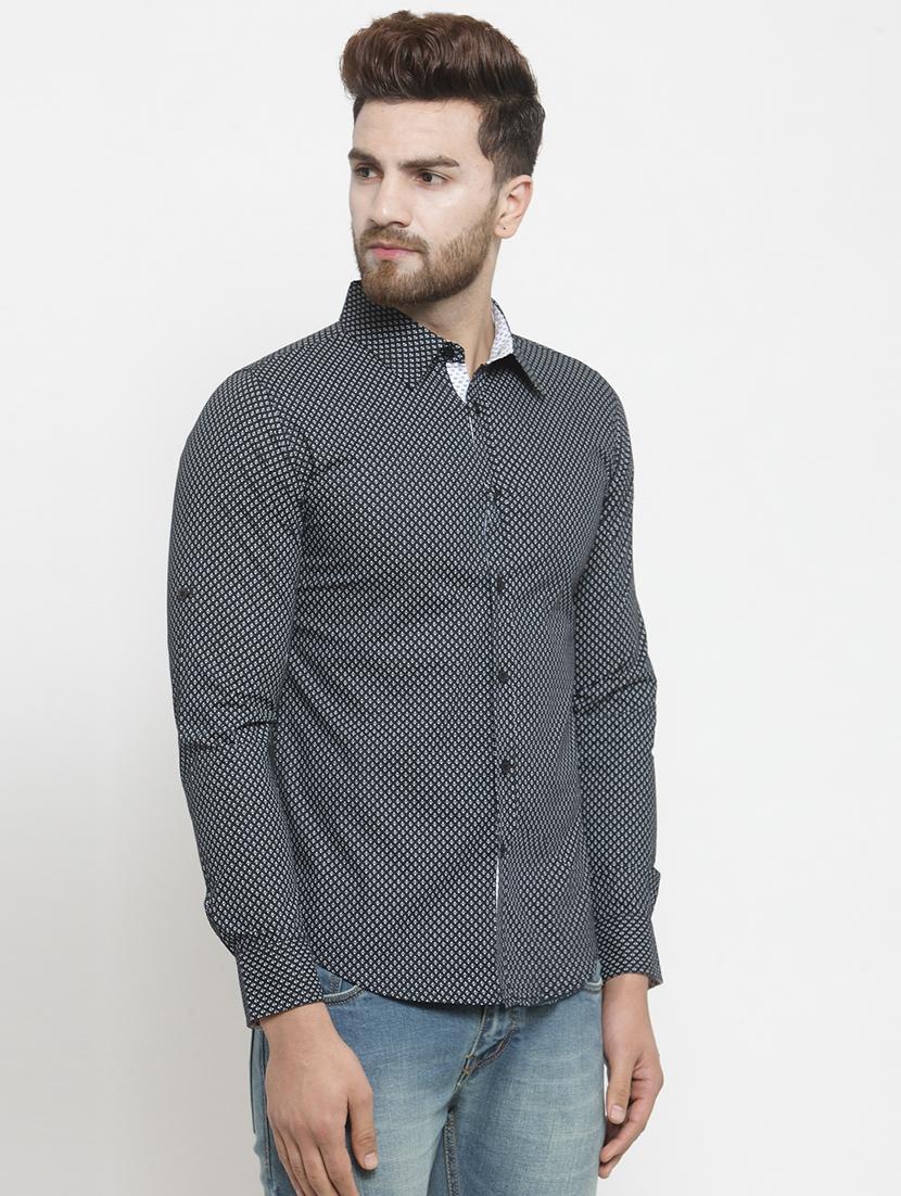 black printed casual shirt - 16225267 - Zoom Image - 2