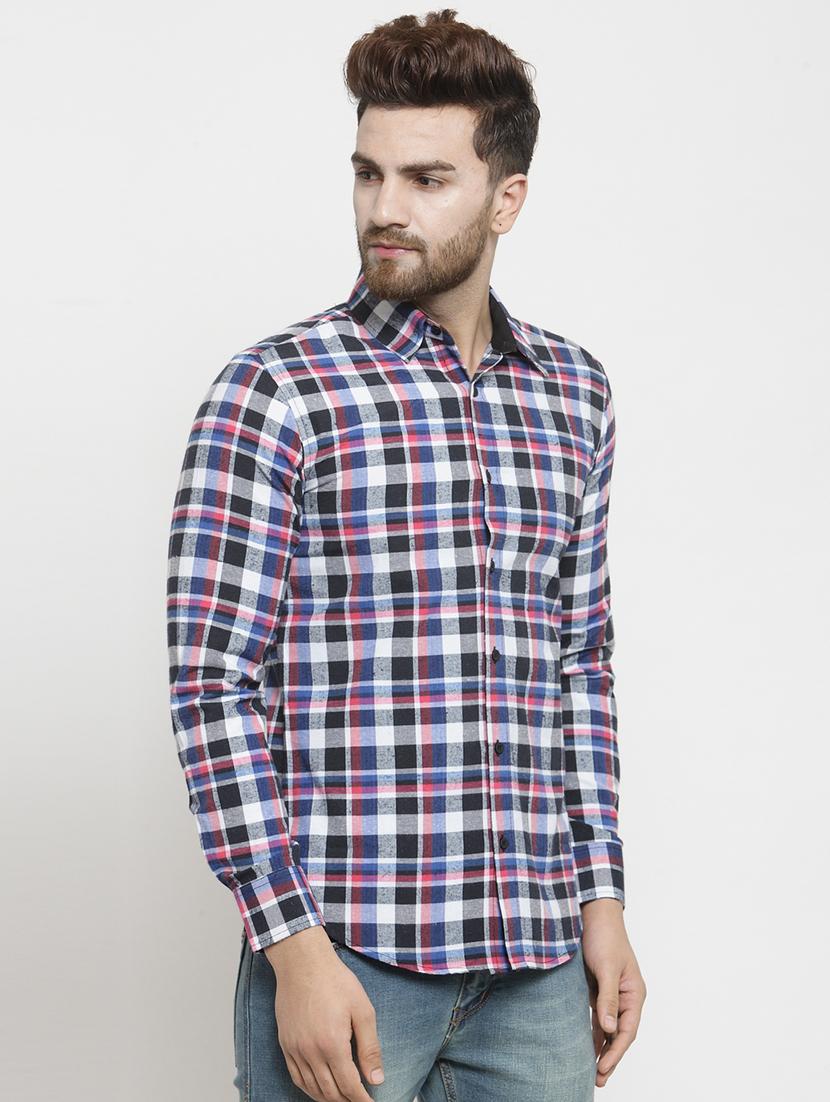 multi colored checkered casual shirt - 16225268 - Zoom Image - 2