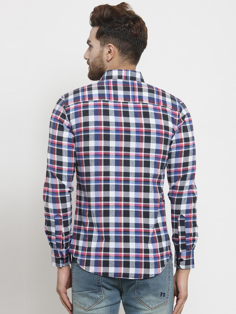 multi colored checkered casual shirt - 16225268 - Zoom Image - 3