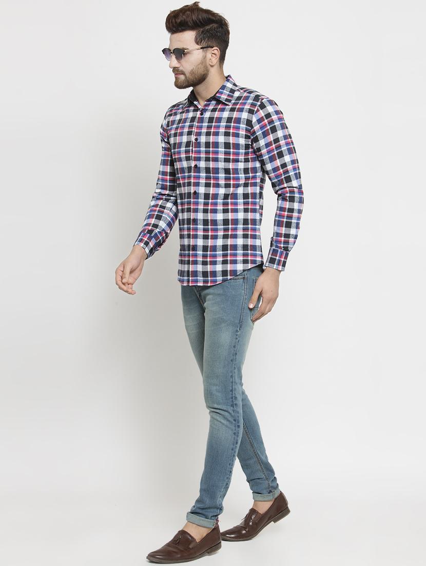 multi colored checkered casual shirt - 16225268 - Zoom Image - 4