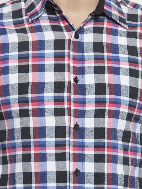 multi colored checkered casual shirt - 16225268 - Zoom Image - 5