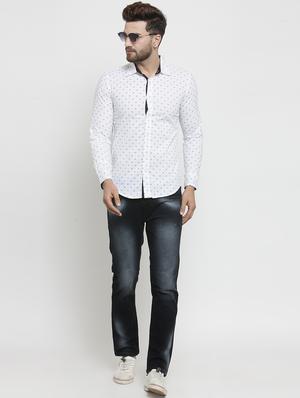 white printed casual shirt - 16225272 - Standard Image - 3