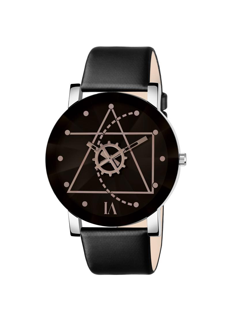 Shunya New Crystal 3D Glass Studded Classy Black Watch - For Women And Girl - 16225306 - Zoom Image - 1