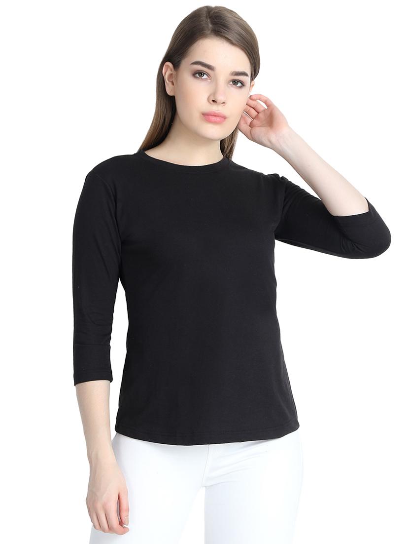 crew neck solid tee - 16225664 - Zoom Image - 1