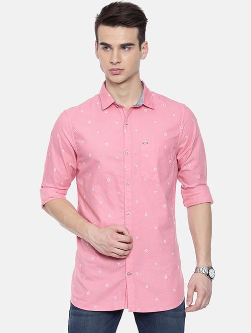 pink printed casual shirt - 16225840 - Standard Image - 1