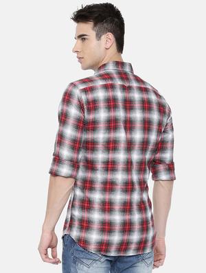 multi colored checkered casual shirt - 16225878 - Standard Image - 3