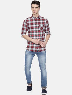 multi colored checkered casual shirt - 16225878 - Standard Image - 4