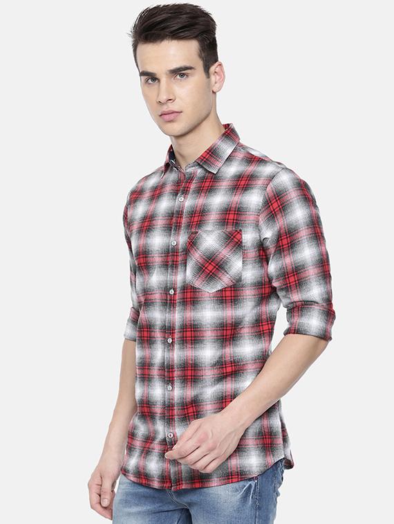 multi colored checkered casual shirt - 16225878 - Zoom Image - 2